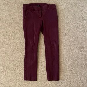 LOFT maroon skinny pants